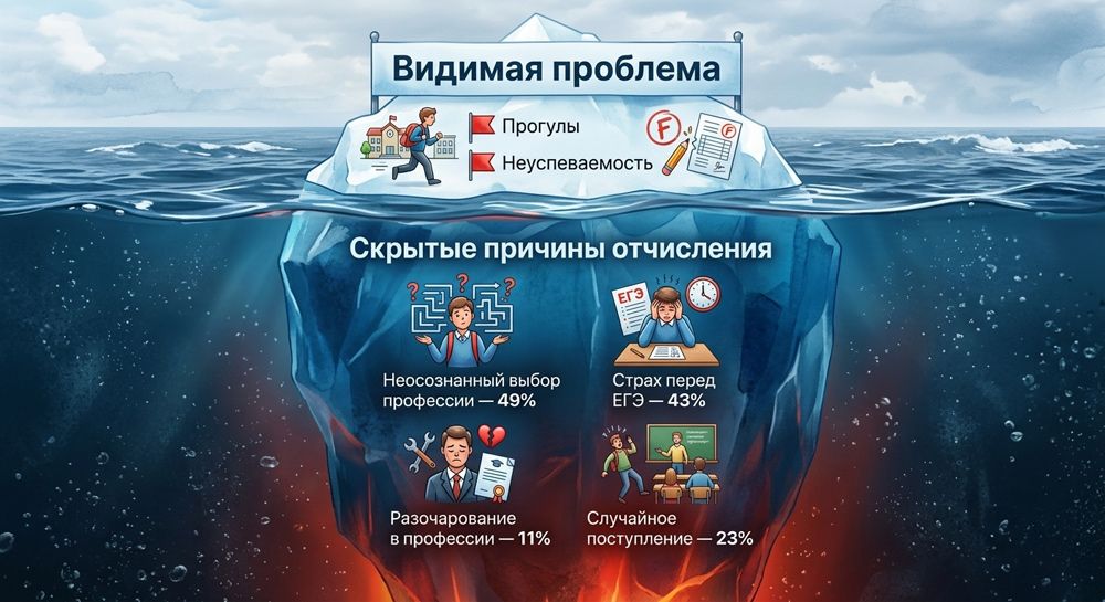 Главные причины отчисления студентов СПО